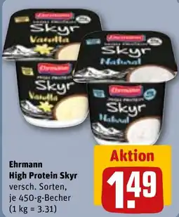 REWE DE Ehrmann High Protein Skyr tilbud