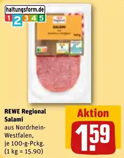 REWE DE REWE Regional Salami tilbud