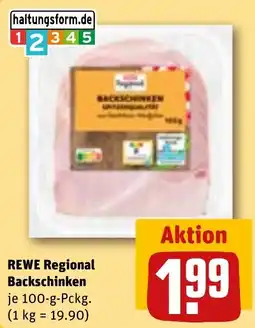 REWE DE REWE Regional Backschinken tilbud
