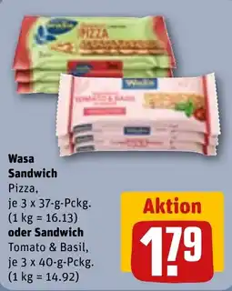 REWE DE Wasa Sandwich Pizza tilbud