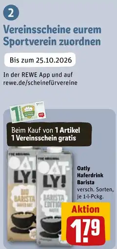 REWE DE Oatly Haferdrink Barista tilbud