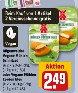 REWE DE Rügenwalder Vegane Mühlen Schnitzel tilbud