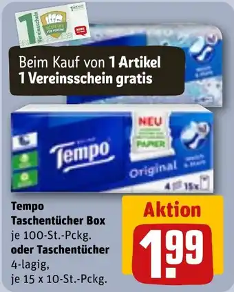 REWE DE Tempo Taschentücher tilbud