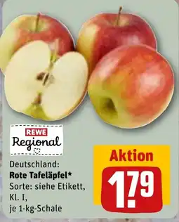 REWE DE Rewe Regional Rote Tafeläpfel tilbud