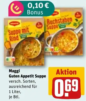 REWE DE Maggi Guten Appetit Suppe tilbud