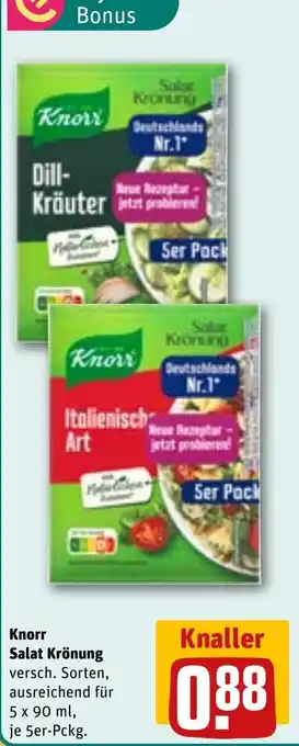 REWE DE Knorr Salat Krönung tilbud