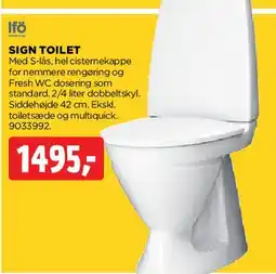jem & fix Ifö Sign toilet tilbud
