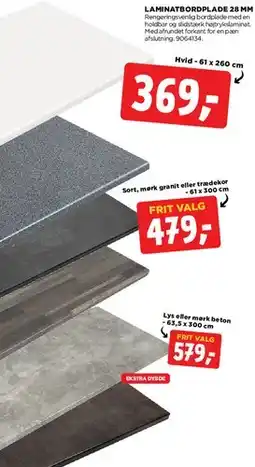 jem & fix Bordplader (flere varianter) tilbud