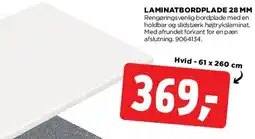 jem & fix Laminatbordplade 28 mm tilbud