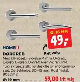 jem & fix Dørgreb (knop) tilbud