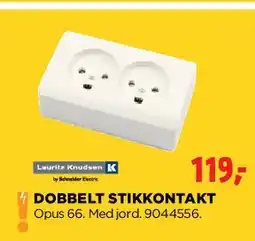 jem & fix Dobbelt stikkontakt tilbud