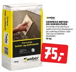 jem & fix Cempexo beton- og sokkelpuds tilbud