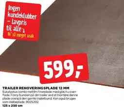 jem & fix Trailer renoveringsplade 12 mm tilbud