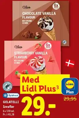 Lidl Gelatelli Isvafler tilbud