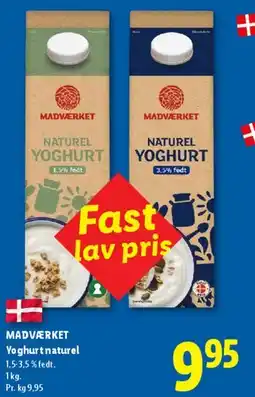 Lidl Yoghurt naturel tilbud