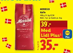Lidl Merrild Mellemristet kaffe tilbud