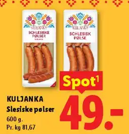 Lidl Slesiske pølser tilbud