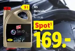 Lidl W5 5W-40 motorolie 5L tilbud