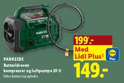 Lidl Batteridreven kompressor og luftpumpe 20 V tilbud