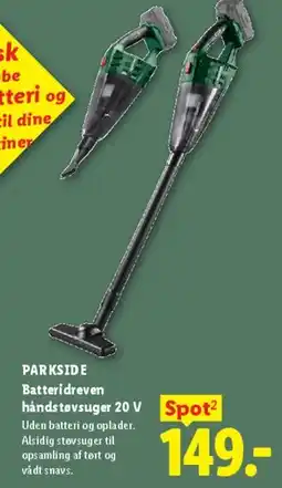 Lidl Batteridreven håndstøvsuger 20 V tilbud