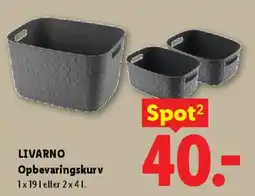 Lidl Opbevaringskurv tilbud