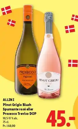 Lidl Pinot Grigio Blush / Prosecco Treviso DOP tilbud