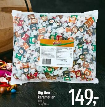 Føtex Big Ben karameller tilbud