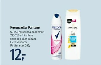 Føtex Rexona eller Pantene tilbud
