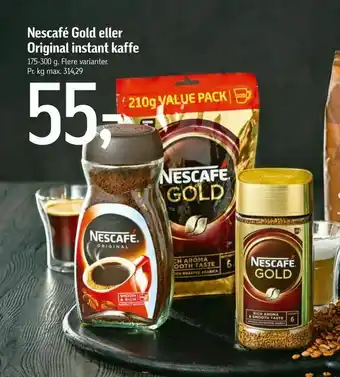 Føtex Nescafé Gold eller Original instant kaffe tilbud