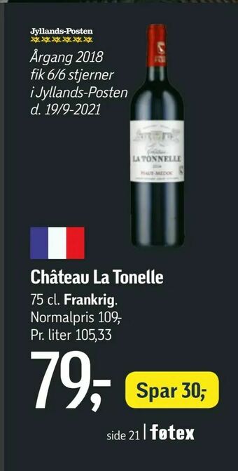 Føtex Château La Tonelle tilbud