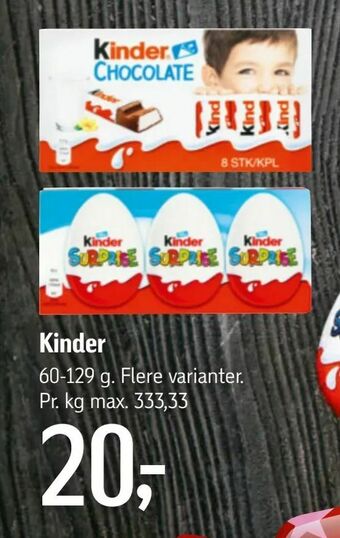 Føtex Kinder tilbud