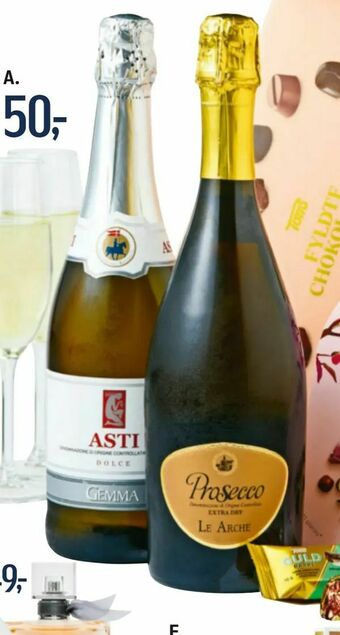Le Arche Prosecco eller Gemma Asti Spumante
