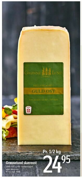 Føtex Grønnelund skæreost tilbud