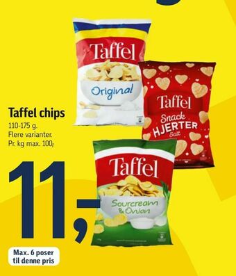 Føtex Taffel chips tilbud
