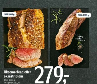 Føtex Oksemørbrad eller oksestriploin tilbud