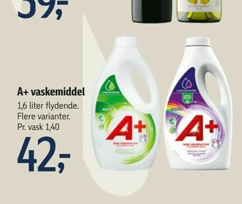 Føtex A+ vaskemiddel tilbud