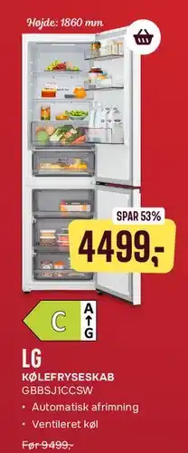 Skousen LG Køle/fryseskab tilbud