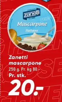 Bilka Zanetti mascarpone tilbud