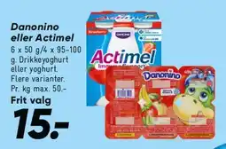 Bilka Danonino eller Actimel tilbud