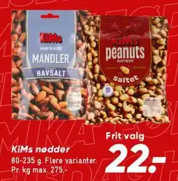 Bilka KiMs nødder tilbud