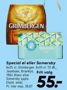 Bilka Special øl eller Somersby tilbud