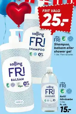 Bilka Salling FRI Shampoo / Balsam tilbud
