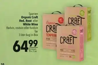 Citti Organic Craft Red, Rosé eller White Wine tilbud
