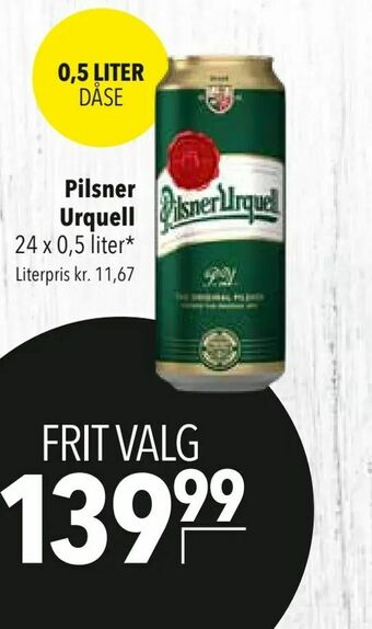 Citti Pilsner Urquell tilbud