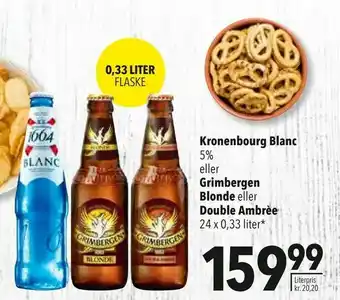 Citti Kronenbourg Blanc eller Grimbergen Blonde eller Double Ambrèe tilbud