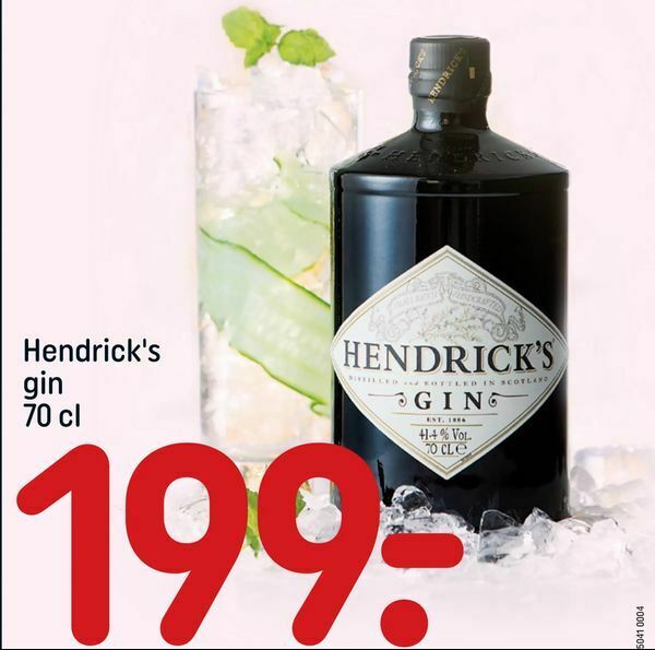 Hendrick's gin tilbud hos Rema 1000
