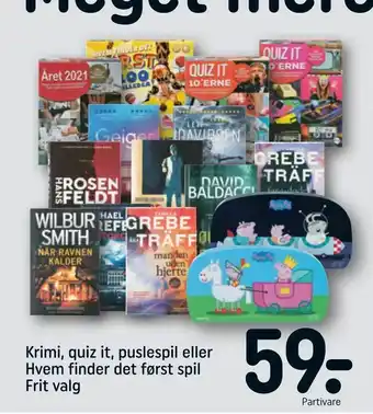 Krimi, quiz it, puslespil eller Hvem finder det først spil