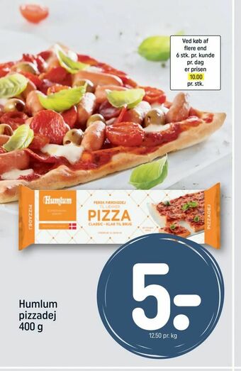 REMA 1000 Humlum pizzadej tilbud