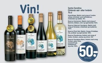 REMA 1000 Santa Carolina Chilensk rød- eller hvidvin tilbud