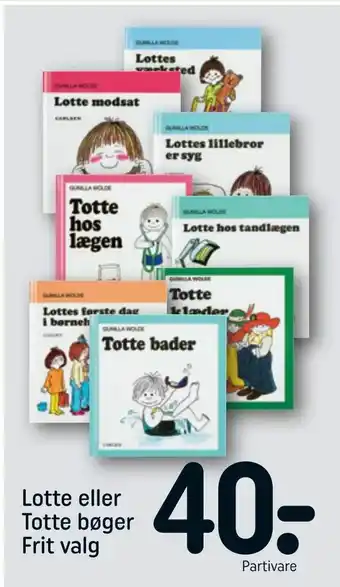 REMA 1000 Lotte eller Totte bøger tilbud